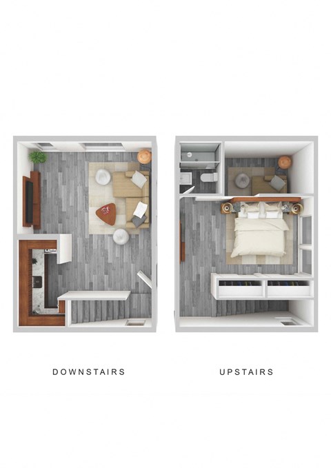 Floor plan for 1 bed, 1 bath, 554 sqft